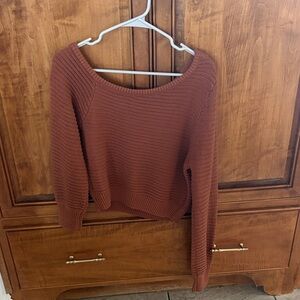 Women's Off the Shoulder/ wide neck sweater